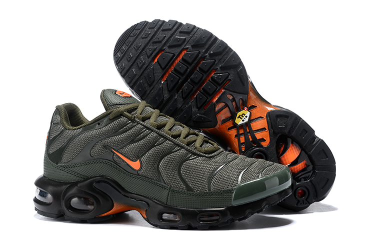 2020 Nike Air Max TN Plus Army Green Orange Shoes